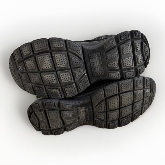 Skechers Boots Womens 8 Easy Going Heighten Snow Black Foldover Knitted Cuff - Picture 8 of 8